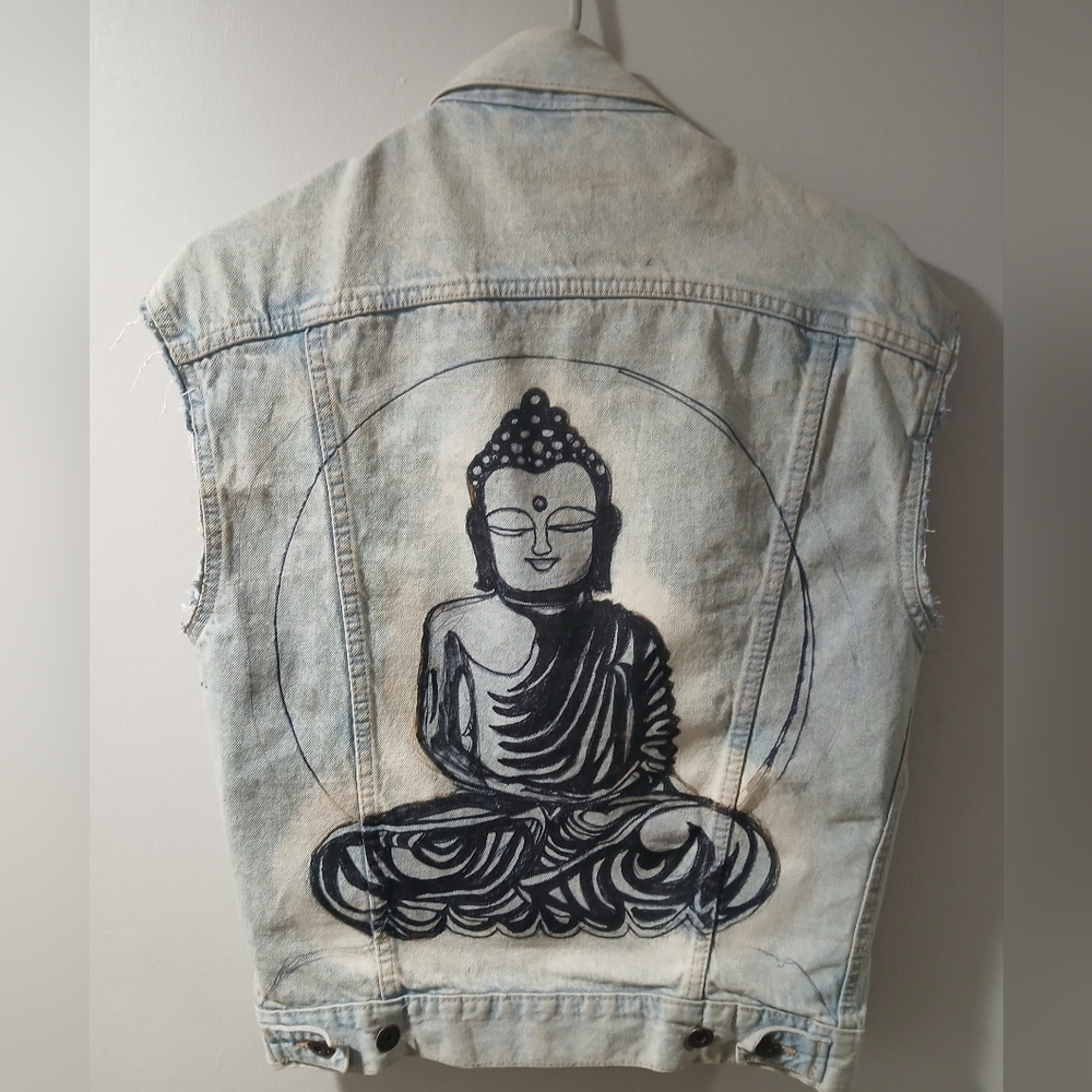 Cotton On White Denim Vest